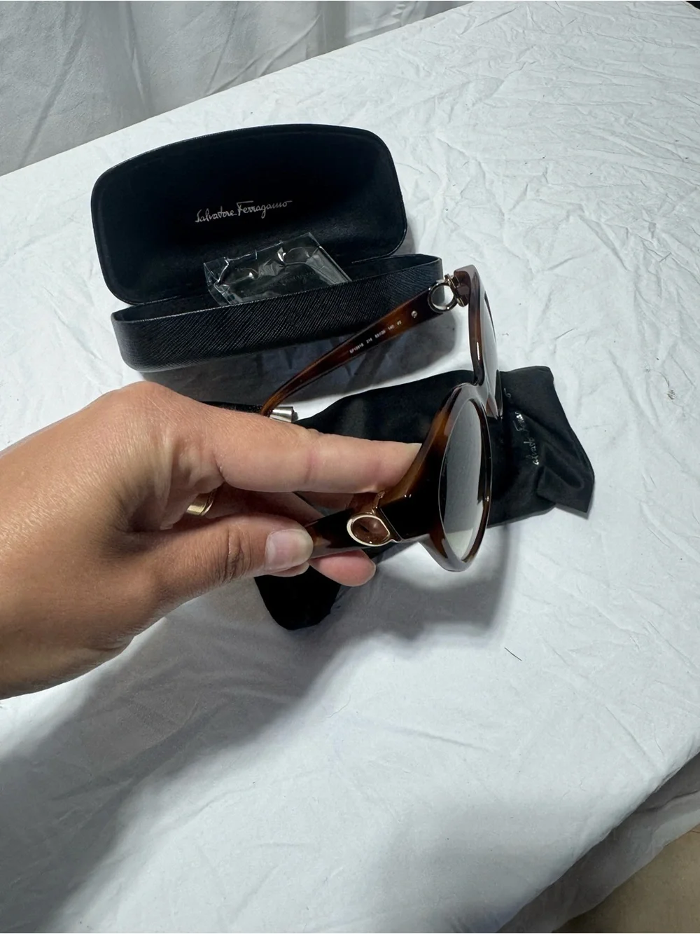 Salvatore Ferragamo Tortoiseshell Sunglasses - Brown